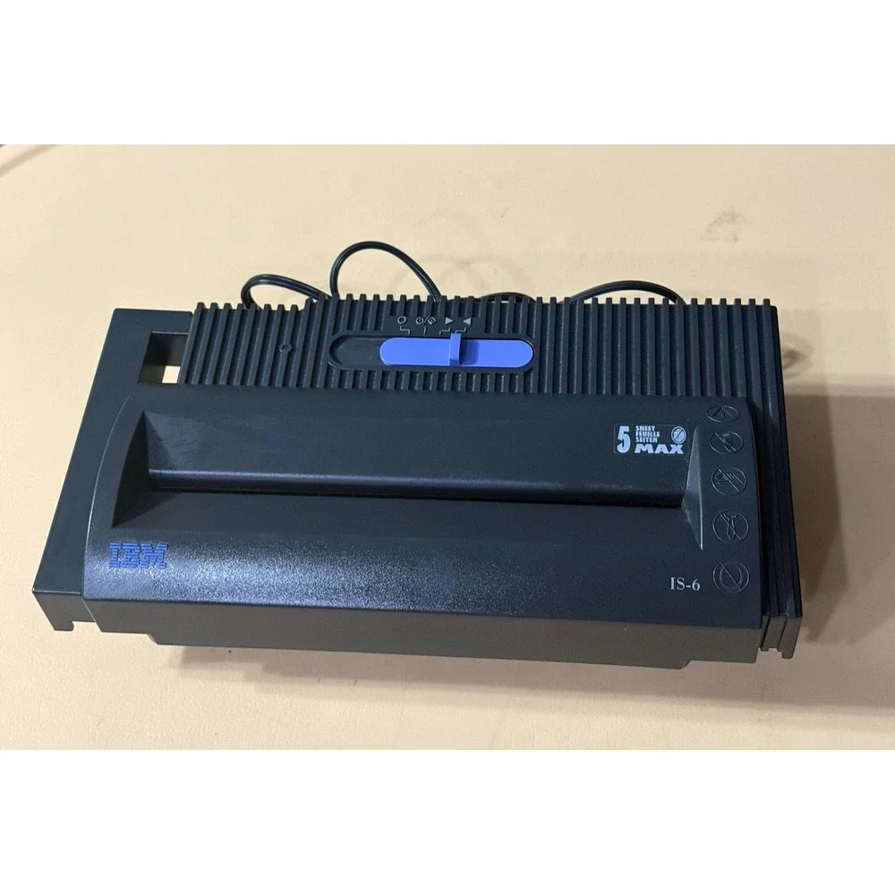 IBM IS-6 Adjustable Electric Paper Shredder Pre-owned Tested/Works
